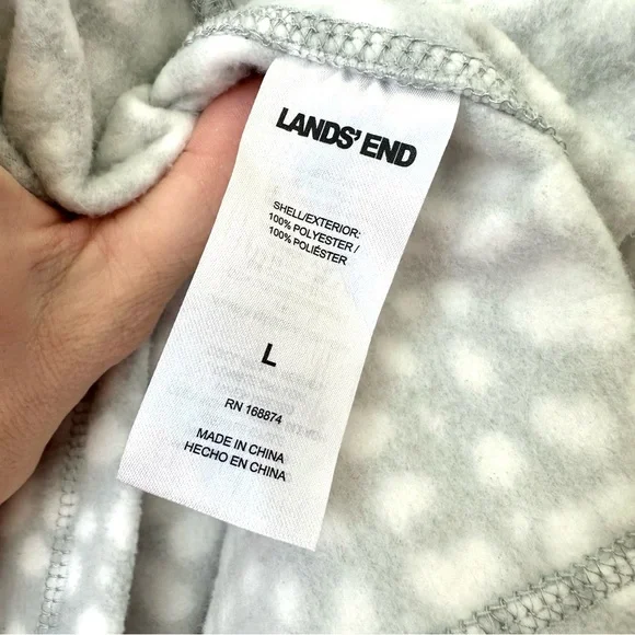 Lands End Anyweather fleece quarter zip pullover - Picture 3 of 4